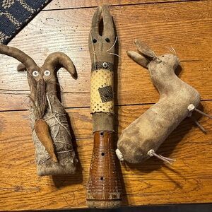 Rustic rabbit Decor Set of 3